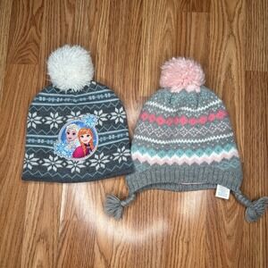 Toddler girl beanie hat bundle